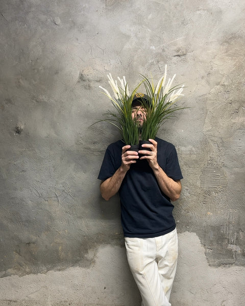 Two Faux Grass Plants To Hide Behind