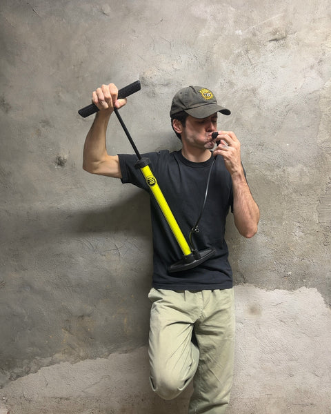 Bell 400 Yellow Bicycle Floor Pump
