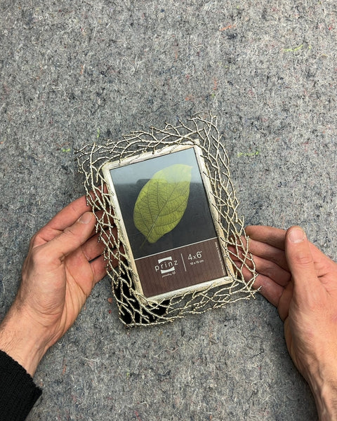 Prinz Silver Twig Photo Frame, 4x6"