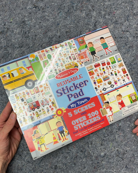 Unopened Melissa & Doug Reusable Sticker Pad My Town