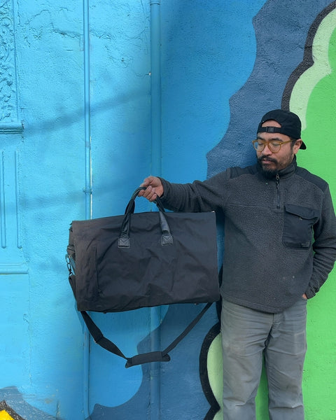 Black Garment Duffel Bag