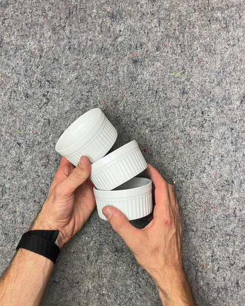 Another Set of 3 White Ceramic Ramekins From Harold Import Co.