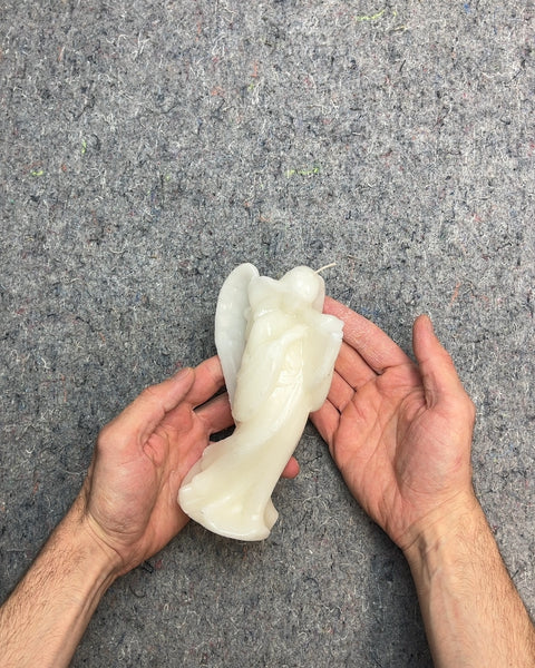 White Angel Shaped Candle