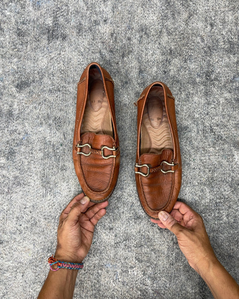 Sperry Brown Leather Bit Loafers, Sz 40.5