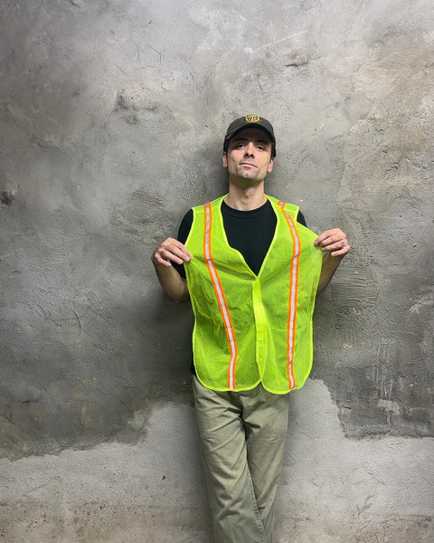 Neon Yellow Safety Vest, Size Large