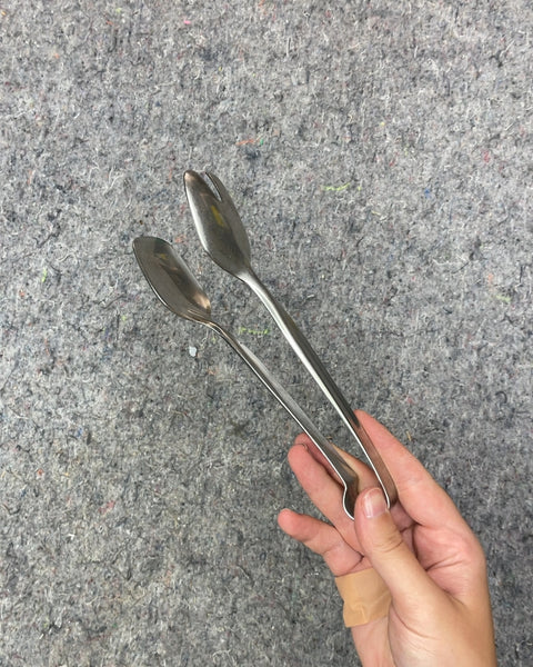 Silver Salad Tongs