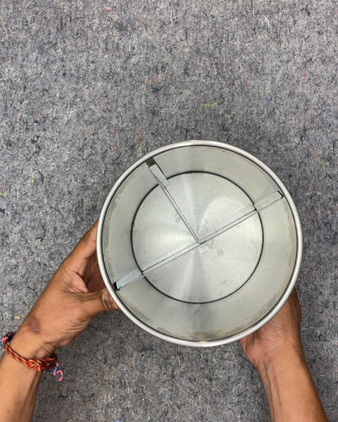 Stainless Steel Utensil Holder, 8x7.5"