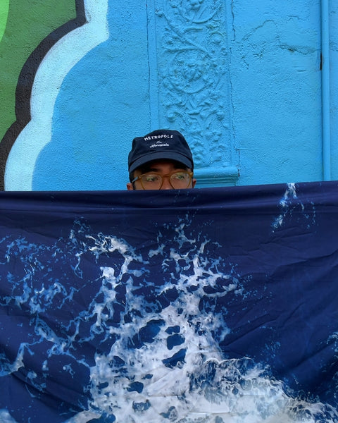 Vagasi Ocean Wave Tapestry, 80x59"