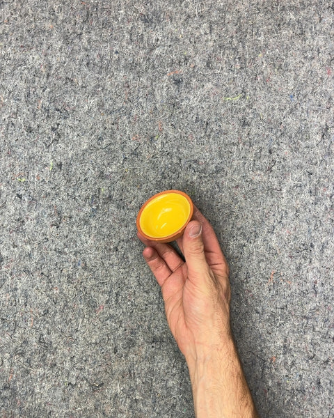 Terracotta Yellow Glazed Sauce Bowl