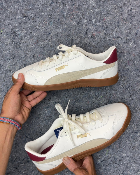 Puma White and Tan Sneakers, Sz 44.5 EU