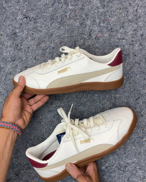 Puma White and Tan Sneakers, Sz 44.5 EU