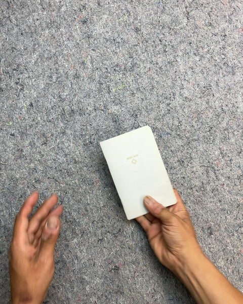 Small White Blank Notebook