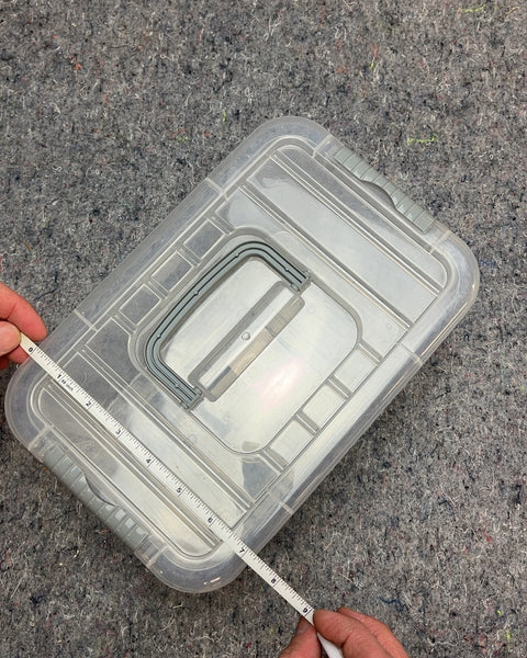 Clear Plastic Storage Box with Lid, 7x11"