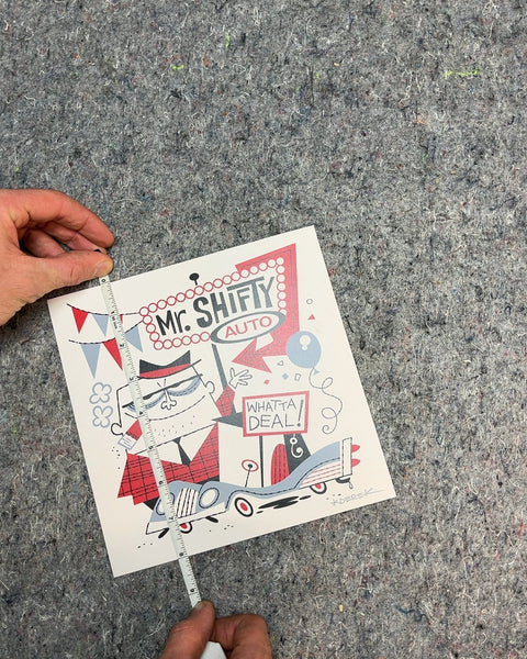Mr. Shifty Auto Print, 8x8"