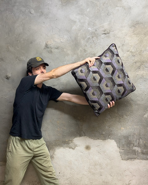 Geometric Pattern Throw Pillow, 30x20"