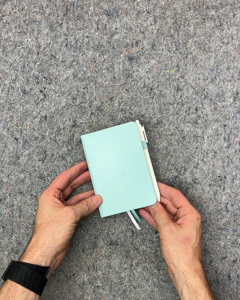 Light Blue Mini Notebook with Pen