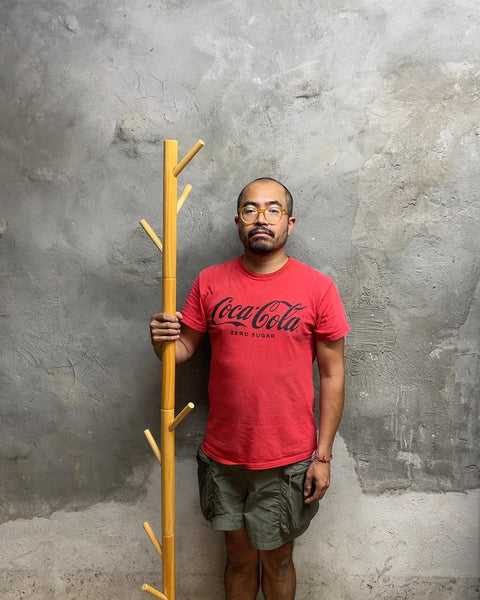 Wooden Coat Rack Stand, 70"