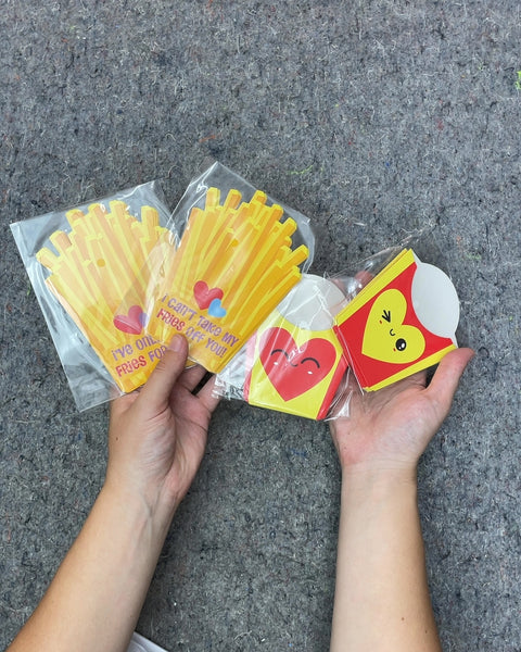 French Fries Valentine's Day Cards