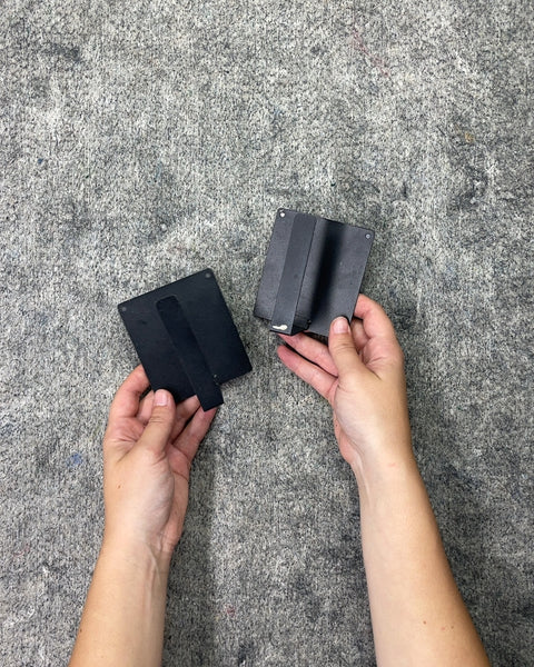 Two Black Metal Magnetic Hangers