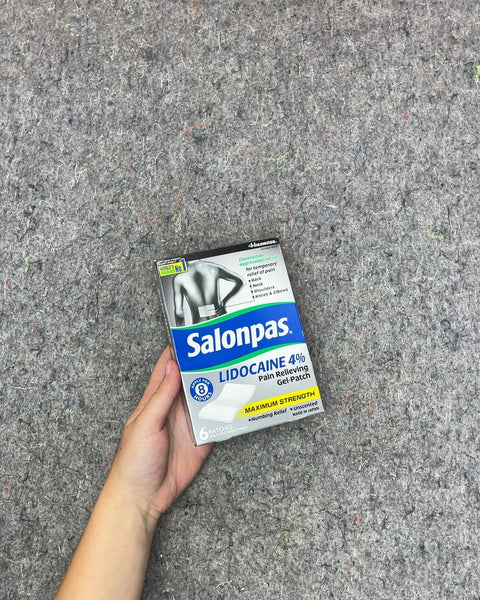 Salonpas Lidocaine 4% Pain Relieving Gel-Patch