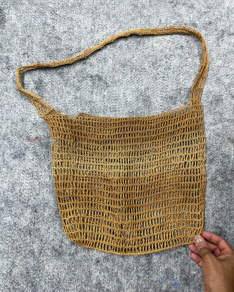 Woven Net Shoulder Bag