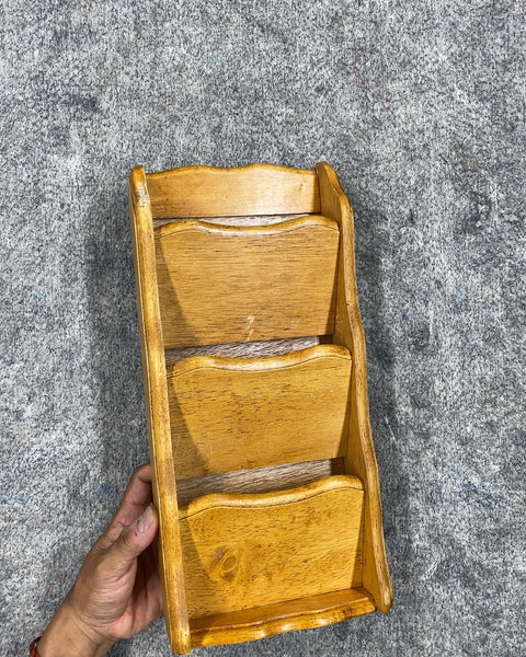 Letters Wooden Wall Organizer, 14x6"