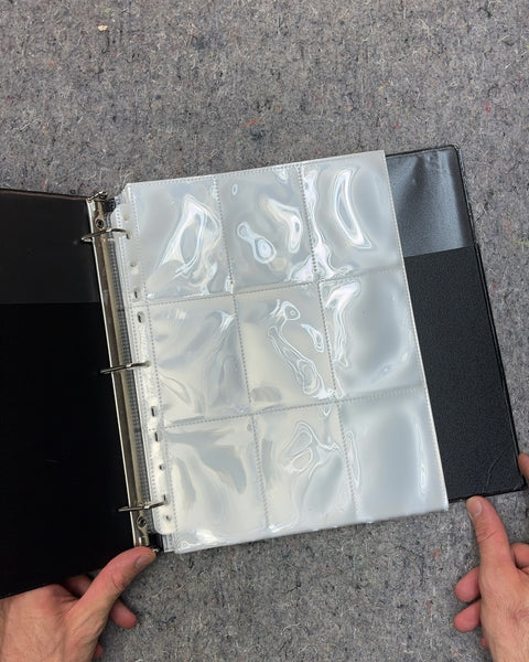 Black 3-Ring Binder with Card Sleeves