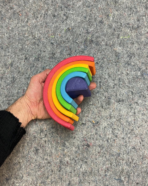 Pretty Wooden Rainbow Stacking Toy