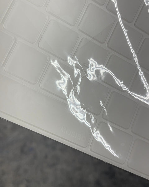MOSISO Clear Keyboard Cover with Cutout For Touch Login Top Right