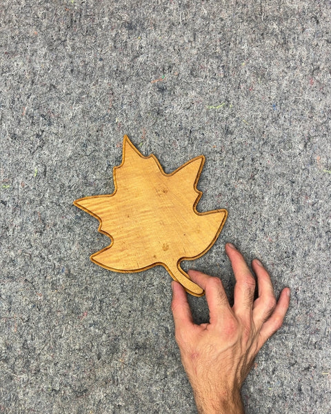 Wooden Maple Leaf Trivet