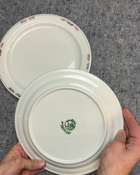 Two More Vintage Syracuse China Dinner Plates