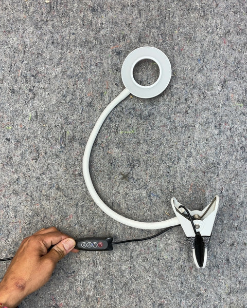 Clip-On Ring Light with Flexible Arm