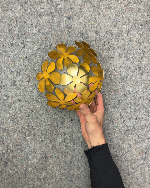 Gold Flower Decorative Bowl