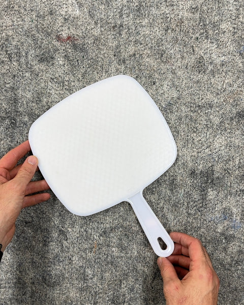 White Handheld Vanity Mirror