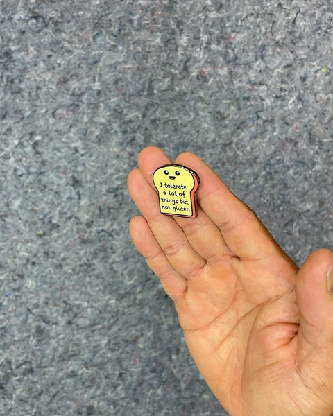 Gluten Intolerance Toast Enamel Pin