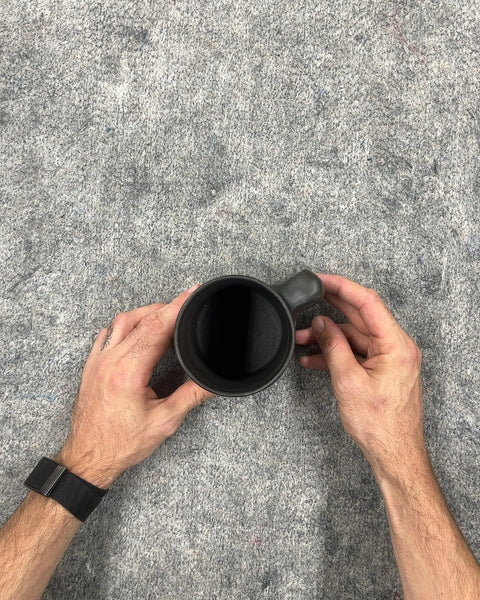 Big Black Wood Mug