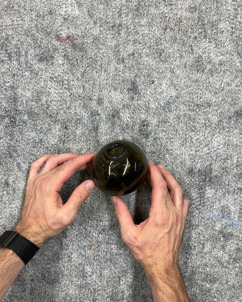 Dark Green Glass Vase