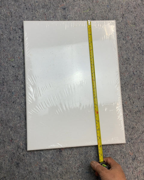 Blank White Stretched Canvas, 12x16"