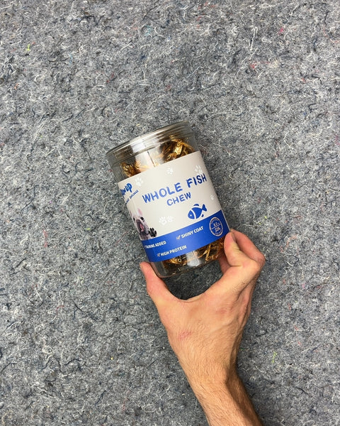 Fancy Paw Up Whole Fish Chew Pet Treats, Unexpired