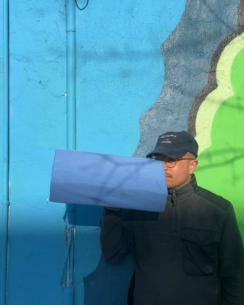 Blue Wedge Foam Pillow
