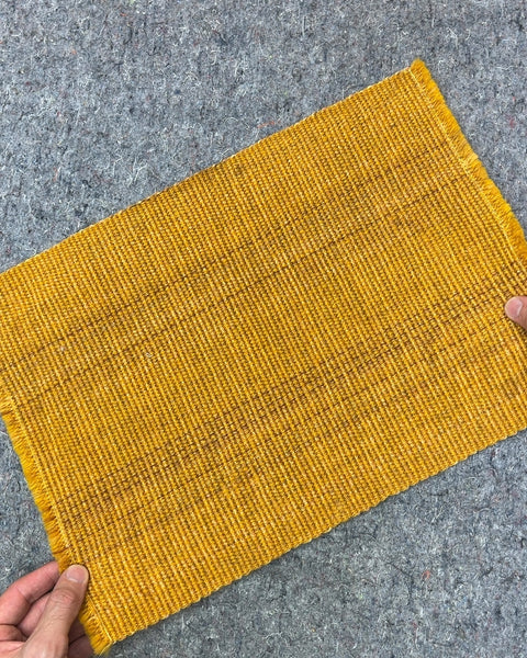 Pretty Mustard Yellow Woven Placemat, 12x15"