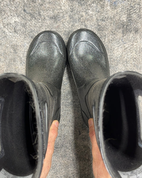 Bogs Black Glitter Rain Boots, Size US 6 Youth Or EU 39