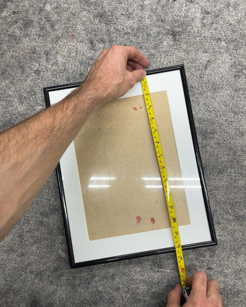 Black Picture Frame with White Mat, 11x14"