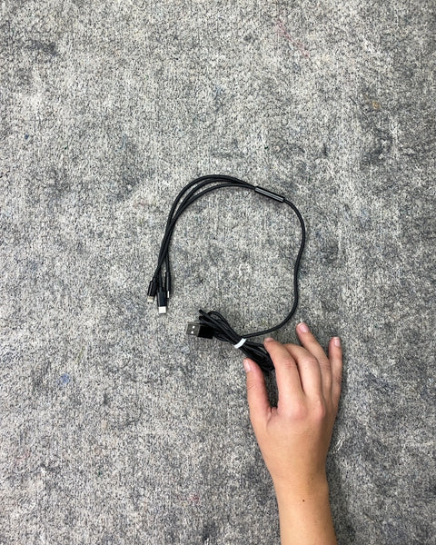 Black Multi-Connector Charging Cable