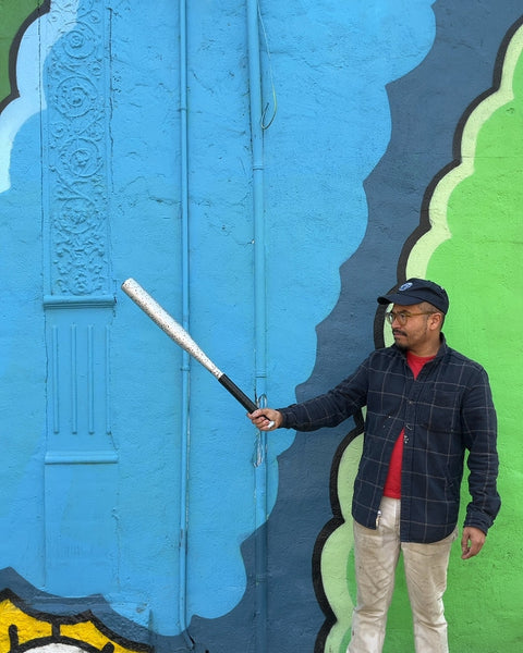 Silver Foam Baseball Bat