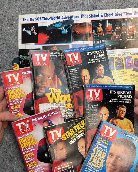 Vintage TV Guide Star Trek Magazine Lot
