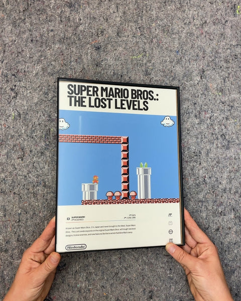 Super Mario Bros. The Lost Levels Framed Art