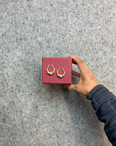 Gold Tone Hoop Earrings