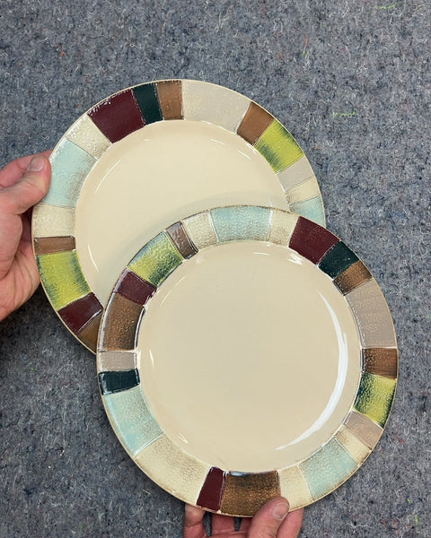 2 More Collectible "Jentry" Tabletops Unlimited Dinner Plates