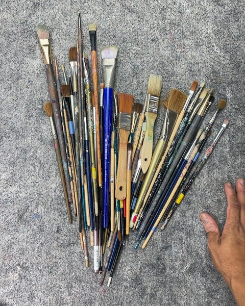 Assorted Artist Paint Brushes